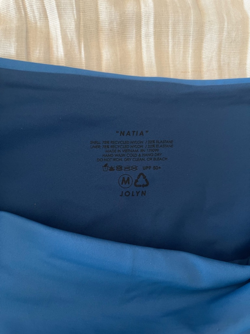 Jolyn Swim Bikini Viviana Top and Natia Bottom in Blue Size M - Picture 9 of 9